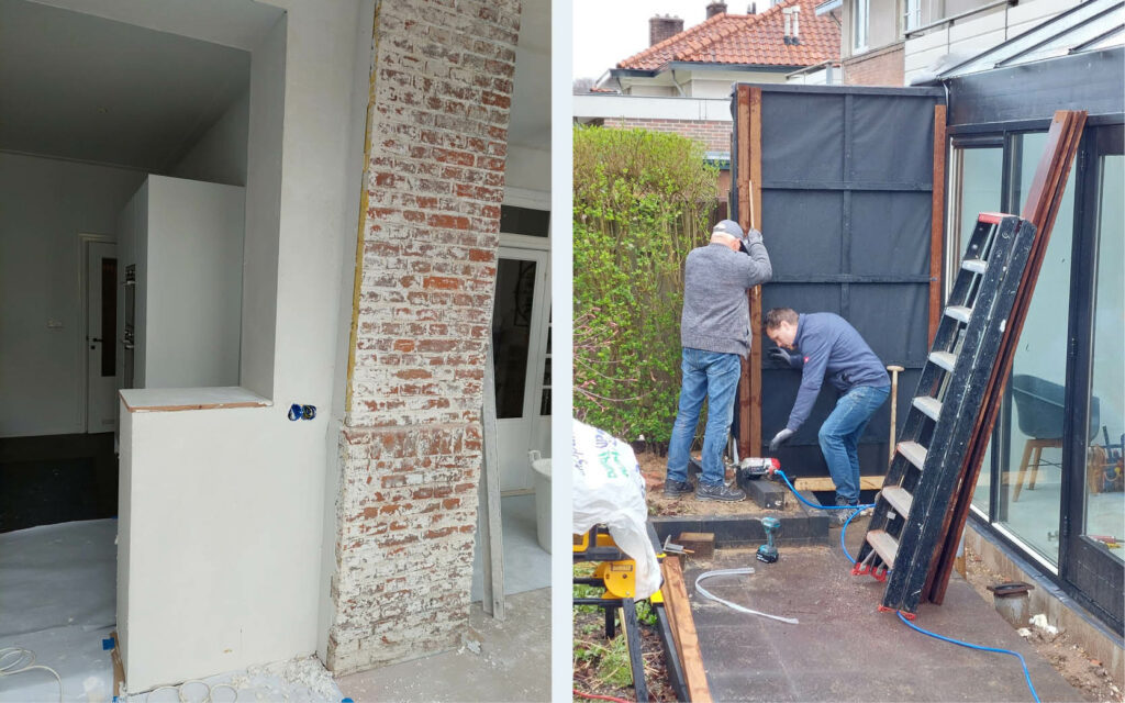 Aanbouw in Arnhem maart 2023. Heurnink Woodproducts